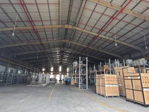 Cho thuê nhà xưởng Thuận An Bình Dương 2.000m², cẩu trục 5 tấn, điện 400 KVA, PCCC tự động đã nghiệm thu, hoàn công đầy đủ. Giá 3,3 USD/m².